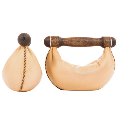 NOHRD SwingBell Toren Set Walnoot Naturel - kettlebells met opslagrek - Notenhout en leer (kopie)