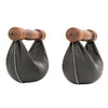 NOHRD Swing Board Set Walnut - Kettlebells avec rangement mural - Noyer et cuir