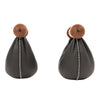 NOHRD SwingBell Tower Set Walnut - kettlebells avec support de rangement - Noyer et cuir