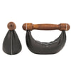 NOHRD Swing Board Set Walnut - Kettlebells avec rangement mural - Noyer et cuir