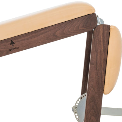 NOHRD TriaTrainer Walnut Natural - Banc de musculation réglable multifonctionnel - Noyer