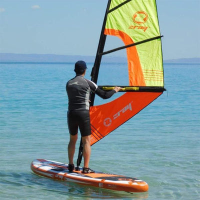 Opblaasbaar windsurf board / SUP board hybride met accessoires - Zray W1 10" - 305 cm