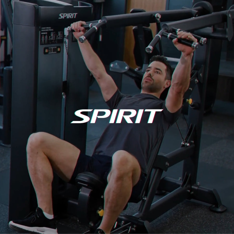 Duale Kniebeugen-/Wadenverlängerungsmaschine – Nähgewichte – Spirit Fitness SP-4330