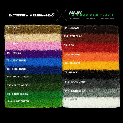 Sprinttracks Heavy Sprint Track - 12 X 2 meter - numbered - talloze kleuropties