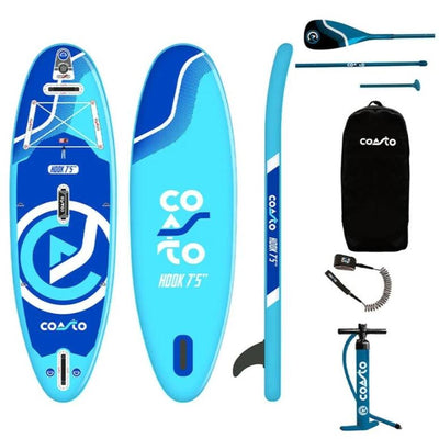 SUP-Board-Set für Kinder - Coasto Hook 7'5" - mit Zubehör