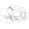 NOHRD TriaTrainer Oak - Banc de musculation réglable multifonctionnel - Bois de chêne