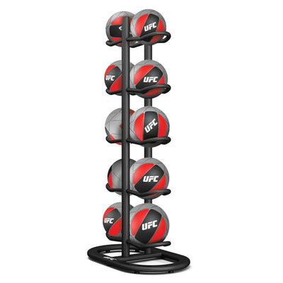 UFC Medicine Ball Pack met 10 stuks premium medicijnballen & rack - 1-10 kg