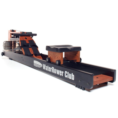 WaterRower Club Roeitrainer - Gebeitst Eikenhout (zwart/rozenrood)