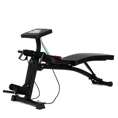 Bodytone DB2 verstelbare fitnessbank - (incline / flat / decline + biceps curls/ leg curls / kabels)