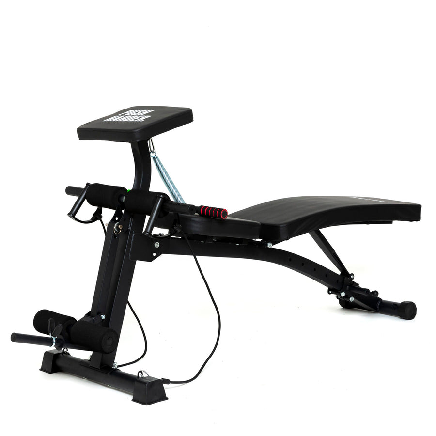 Banc de fitness réglable Bodytone DB2 - (inclinaison / plat / déclin + curls biceps / curls jambes / câbles)