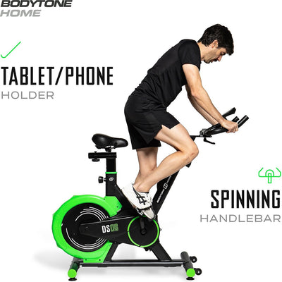 Vélo d'intérieur / vélo de spinning Bodytone DS06 - 1 mois gratuit CycleMasters®