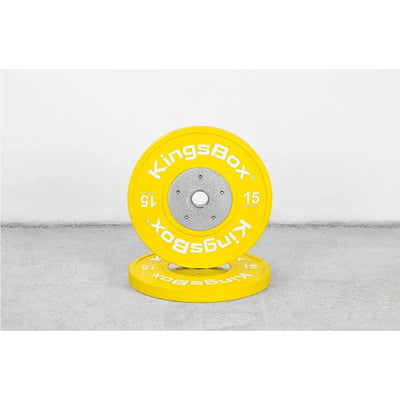 KingsBox Competition Bumper Plates - 10 KG / 15 KG / 20 KG / 25 KG Bumper plates 2 x 15 kg