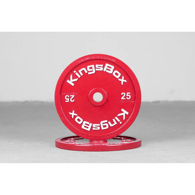 KingsBox Powerlifting Calibrated Steel Plates - 5 KG / 10 KG / 15 KG / 20 KG / 25 KG Steel plates 2 x 25 kg