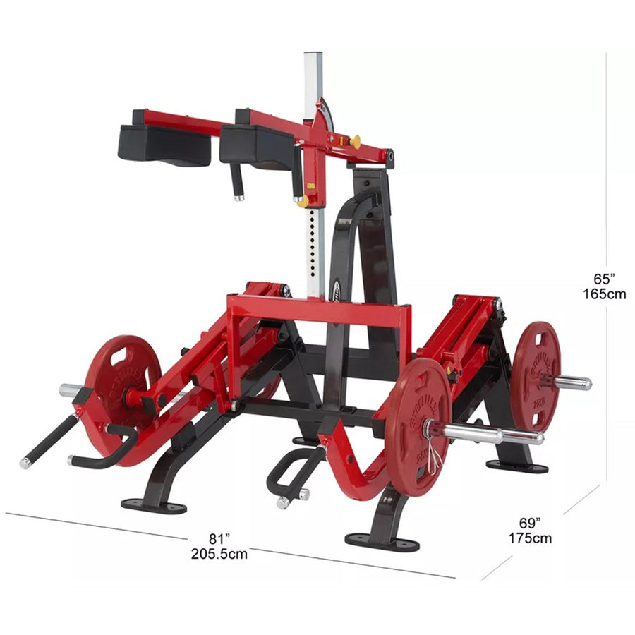 Machine à squat et soulevé de terre (multifonctionnelle) – chargée en plaques – Steelflex PL2300-BR