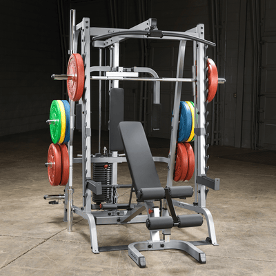 Smith Machine - Body-Solid GS348FB Full Option - Plate Loaded/Steekgewichten Smith machine